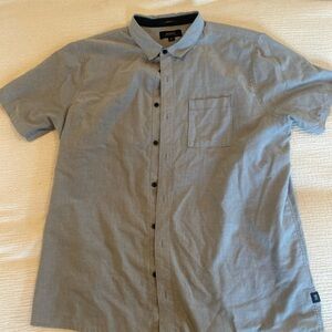 Roark Light Gray Casual Button Down Shirt